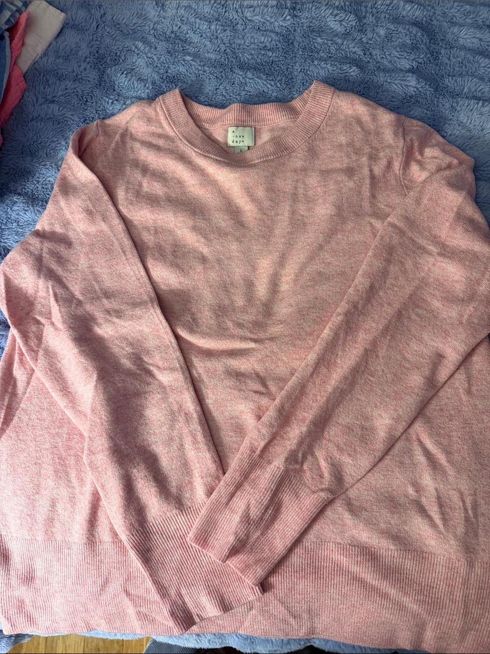 a new day Lightweight Crewneck Sweater - Light Pink